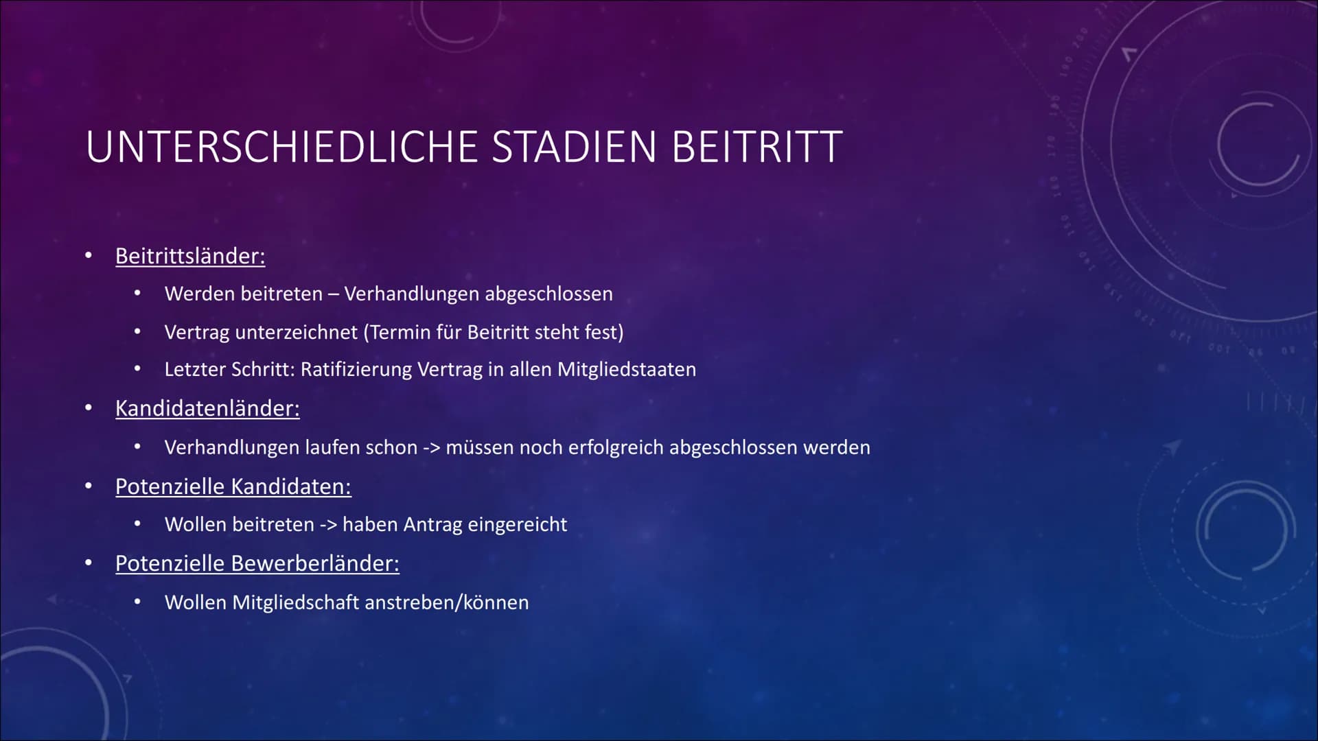 TI
9462
082
022
BEITRITT IN DIE
EU
KRITERIEN UND
STADIEN ●
●
KRITERIEN FÜR DEN EINTRITT IN DIE EU
Europäischem Parlament und nationalen Parl