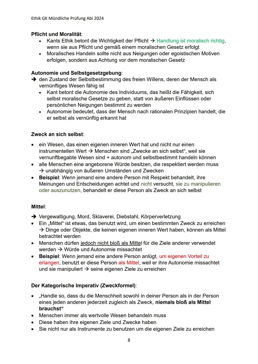 Ethik GK Mündliche Prüfung Abi 2024
Ethik Lernzettel:
Q1.1 Anthropologische Grundpositionen
→ Wissenschaft vom Menschen, seinem Wesen und se