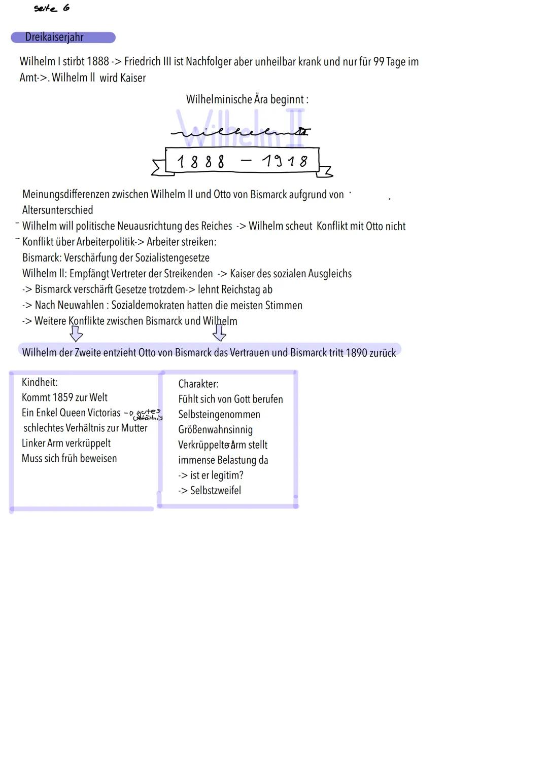 Seite 1

# Das Kaiserreich

Hegemonie = Vorherischaft

## Auf dem Weg zum Kaiserreich

Außenpolitische Situation nach 1850

- Veränderungen 