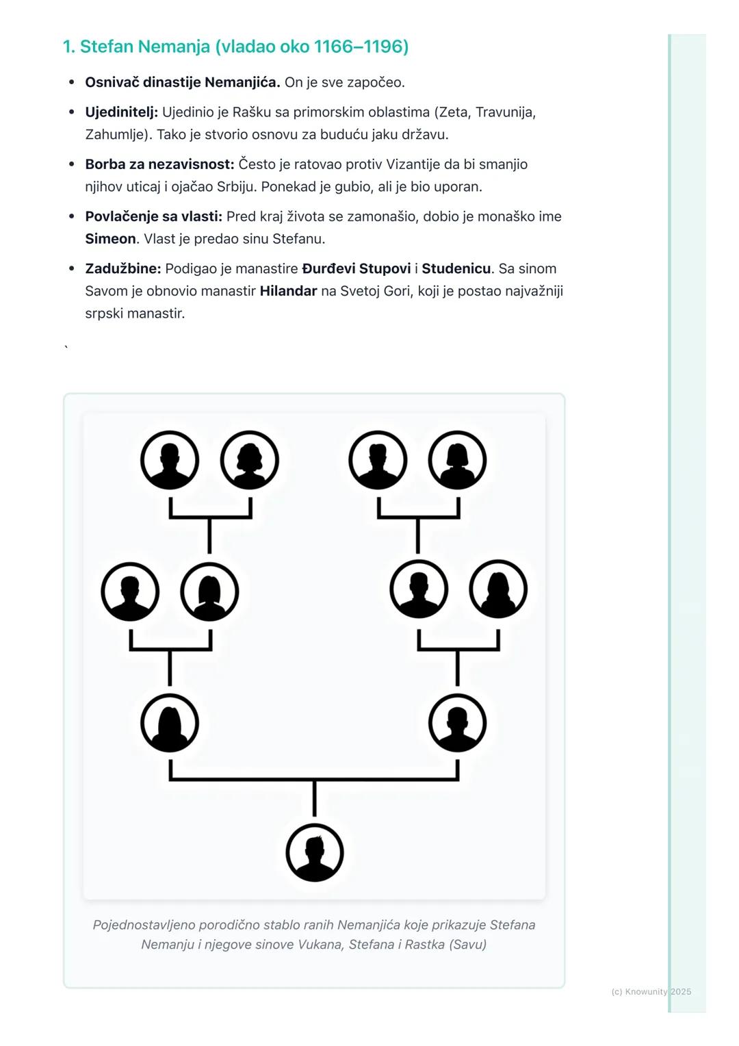 # Uspon Nemanjića – stvaranje
moćne države

Uvod u uspon Nemanjića

Nemanjići su najvažnija srpska srednjovekovna dinastija. Vladali su Srbi