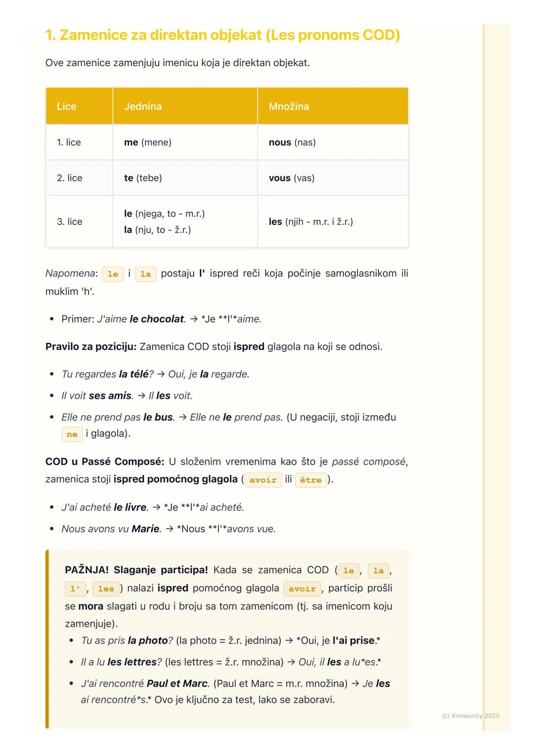 # Direktne i indirektne objektne
zamenice (COD, COI)

Uvod u objektne zamenice

Objektne zamenice koristimo da bismo zamenili imenice koje u