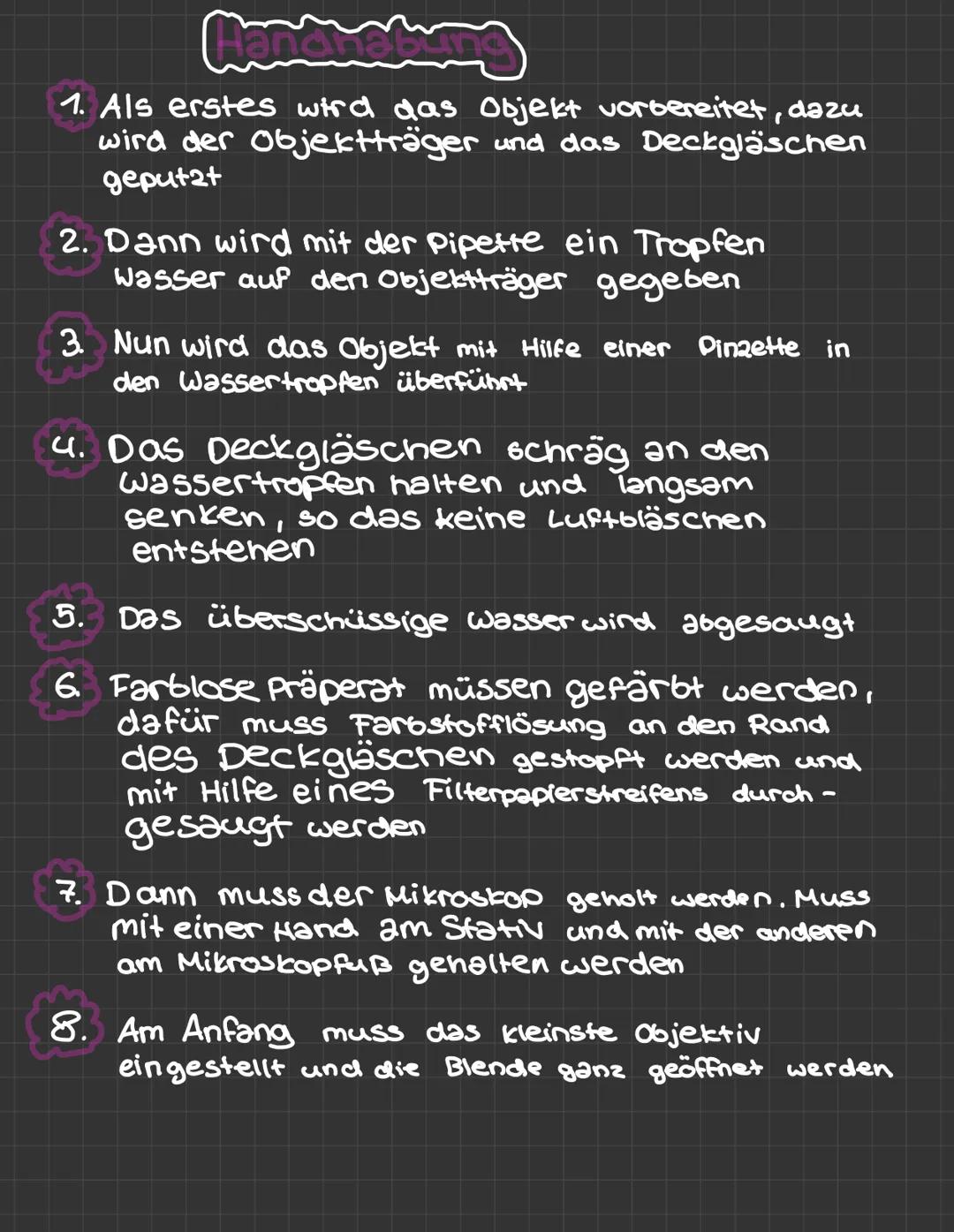 Stativ
Grobtrieb
Feintrieb.
Mikroskop.
fuß
لمنه
know
by Erica
Okular
-Tubus
Objektiv-
revolver
· Objektiv
objekt-
tisch
kondensor
Blendenheb