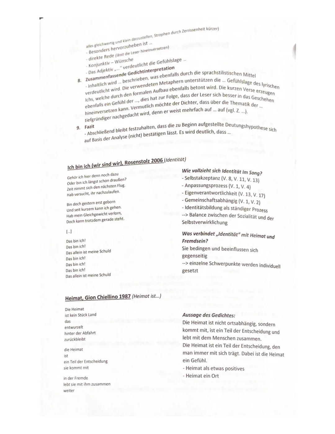 Gedichtsanalyse - Formulierungshilfen
1. Einleitung
- Das Gedicht... wurde... von ... verfasst und handelt von/ stellt dar/ thematisiert...
