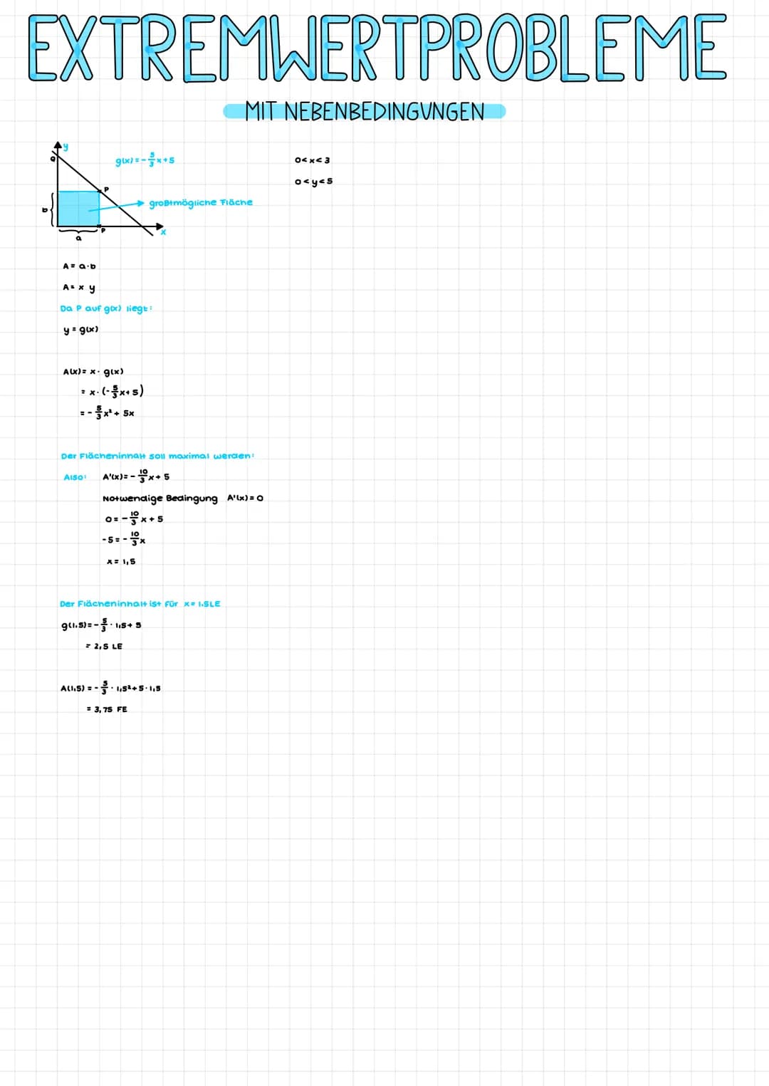 ABLEITUNG
Bedeutung der ersten Ableitung: Steigung des Funktionsgraphen
Ableitung bilden f(x)= x + 2x³- 2x +3 → F'(x) = 4x³ + 6x²-20
Steigun