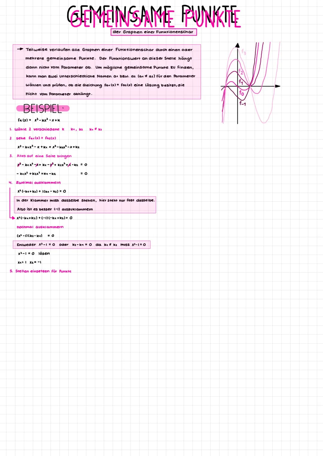 ABLEITUNG
Bedeutung der ersten Ableitung: Steigung des Funktionsgraphen
Ableitung bilden f(x)= x + 2x³- 2x +3 → F'(x) = 4x³ + 6x²-20
Steigun