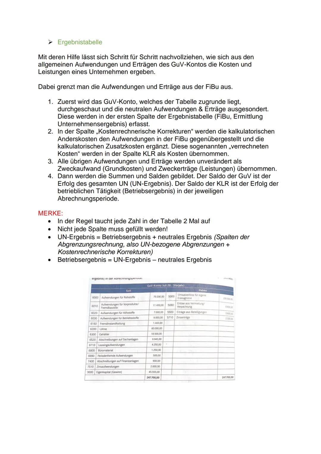 LF4 - KLR / 1. Arbeit / 2. AJ
Themenübersicht
●
Kostenartenrechnung
➤ Abgrenzungsrechnung (Aufwand - Kosten, Ertrag - Leistung,
Unternehmens