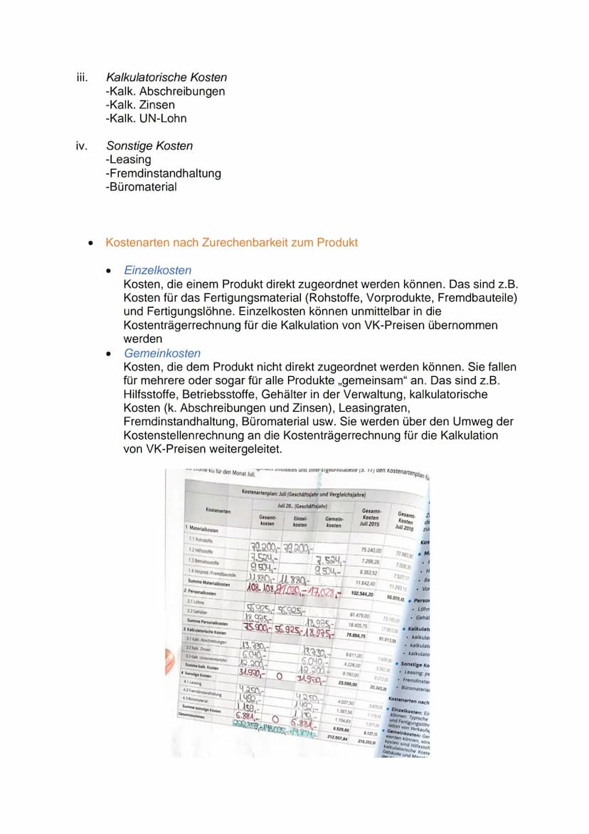 LF4 - KLR / 1. Arbeit / 2. AJ
Themenübersicht
●
Kostenartenrechnung
➤ Abgrenzungsrechnung (Aufwand - Kosten, Ertrag - Leistung,
Unternehmens