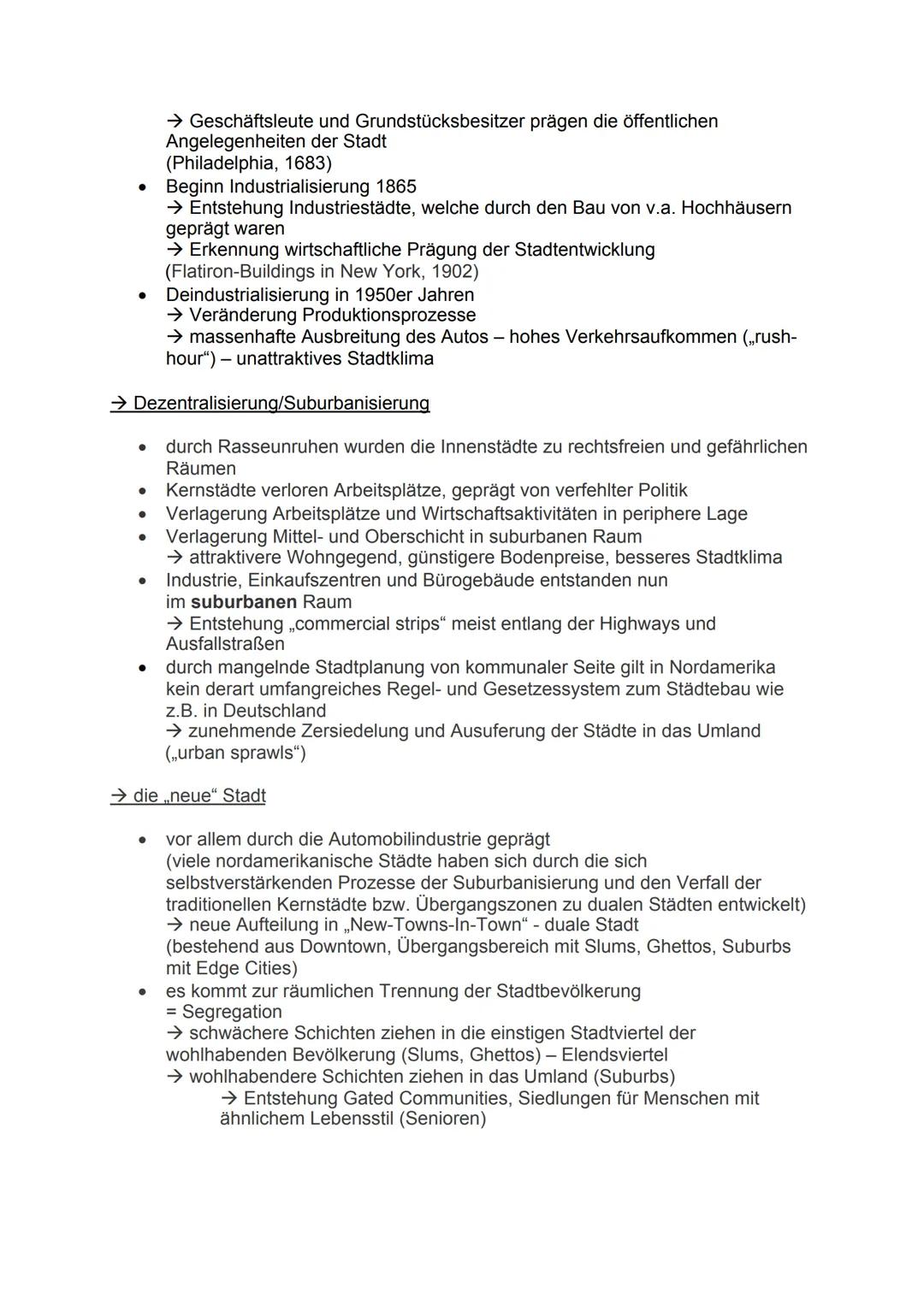 DIE NORDAMERIKANISCHE STADT
EINE RELATIV JUNGE STADT
Aufriss:
- Akkumulation Wolkenkratzer
- charakteristische Skyline
Grundriss:
Downtown m