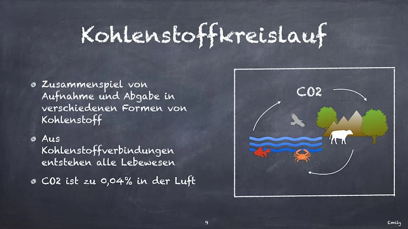 Der Kohlenstoffkreislauf
Was das ist und wofür
er
zuständig ist Inhaltsverzeichnis
Kohlenstoff und sein
Vorkommen
Landkreislauf
• Wasserkrei