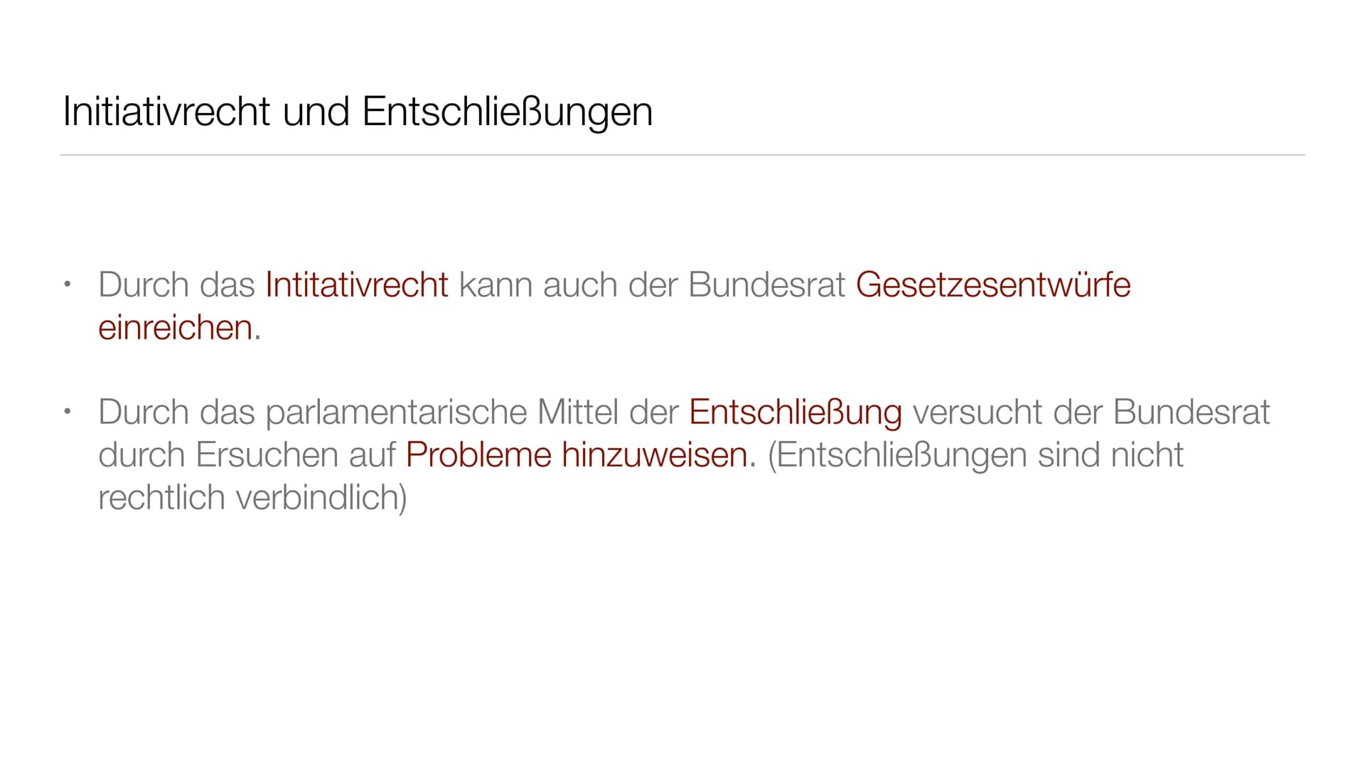 Der deutsche Bundesrat Allgemein Definition Bundesrat
●
Der Bundesrat ist ein Verfassungsorgan der Bundesrepublik Deutschland.
Welches die L