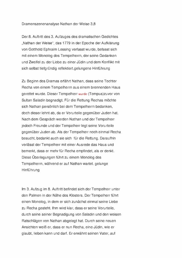 Know Dramenszenenanalyse nathan der weise 3,8 thumbnail