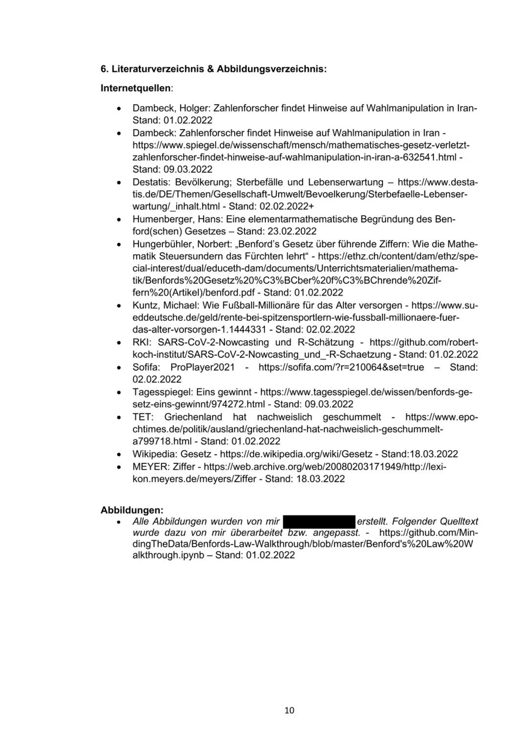 2021/22
Kurs:
Verfasser: M
Fachlehrerin:
Zeitraum:
Facharbeit
im Grundkurs Mathematik
Benfordsches Gesetz
2022 1. Eröffnung
1.1 Einleitung
1