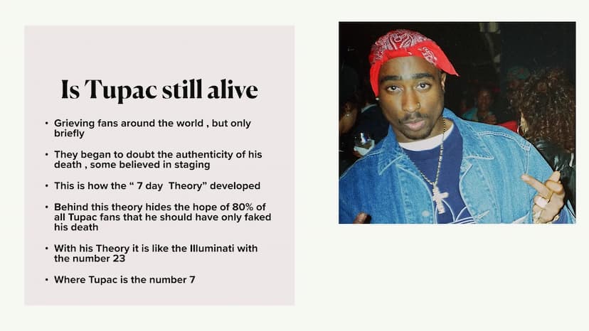 TUPAC AMARU SHAKUR • General about Tupac
His teenage time
After the move
His rap career
First attack
●
●
●
●
●
●
●
●
His death
Is Tupac stil