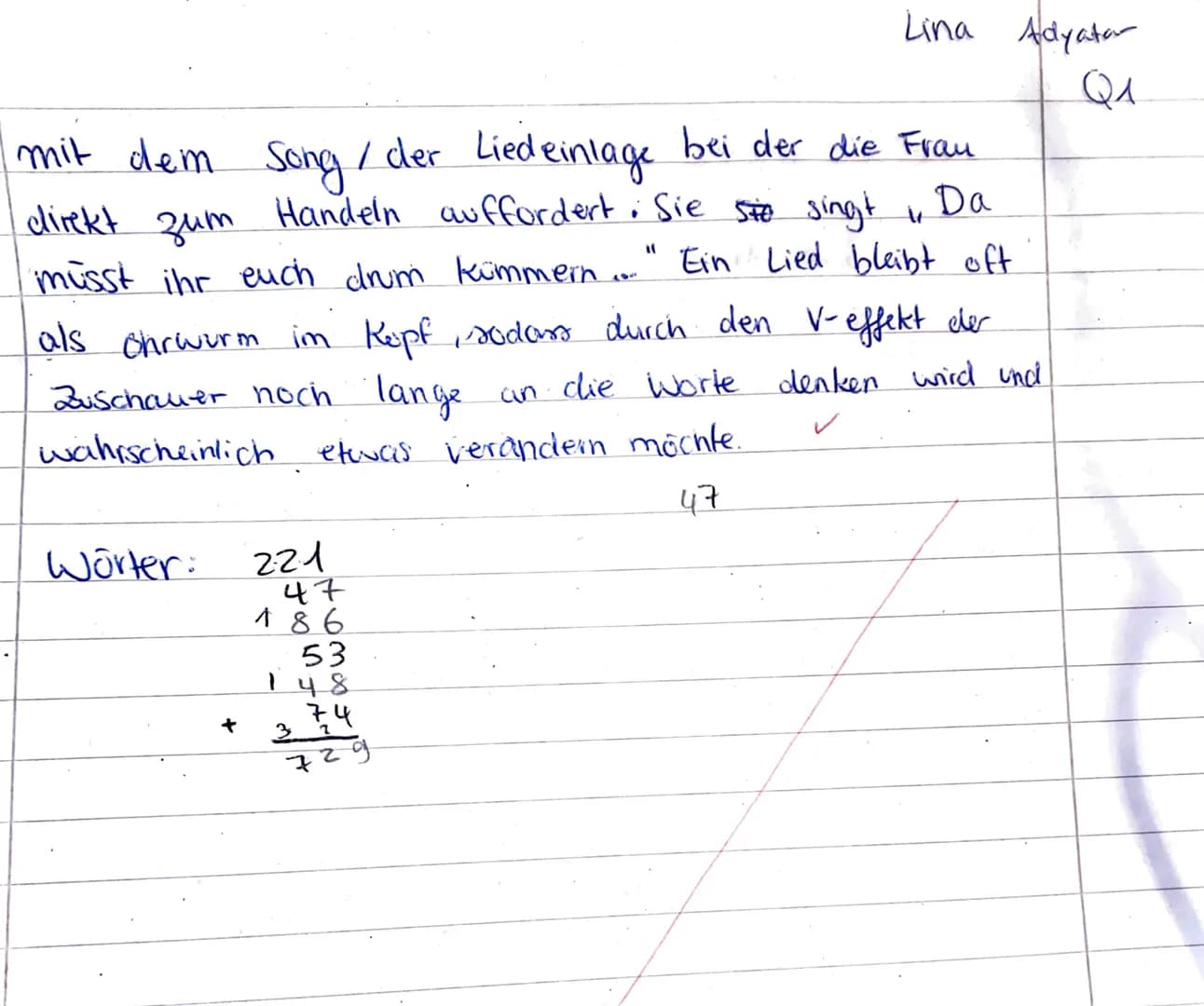 DSP GK Q1
08. Dezember 2021
00
6
1
01
02 03 04 05 06
5
31
Außerdem:
Name: Lina
4
07
08
3
Bitte Wörter zählen:
Viel Erfolg
BE:
09
8715
10
34
