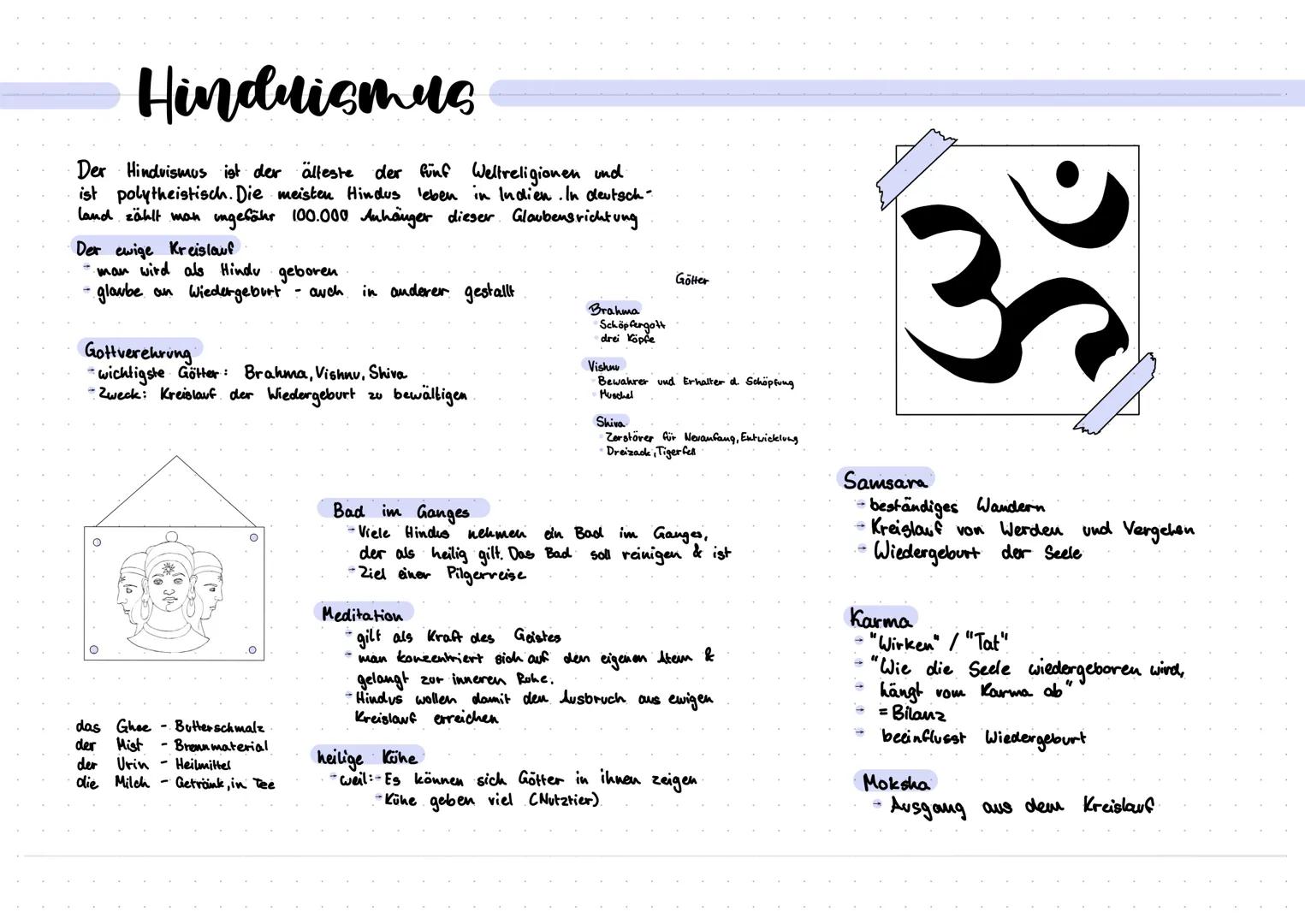 Hinduismus
Der Hinduismus ist der älteste der fünf Weltreligionen und
ist polytheistisch. Die meisten Hindus leben in Indien. In deutsch-
la