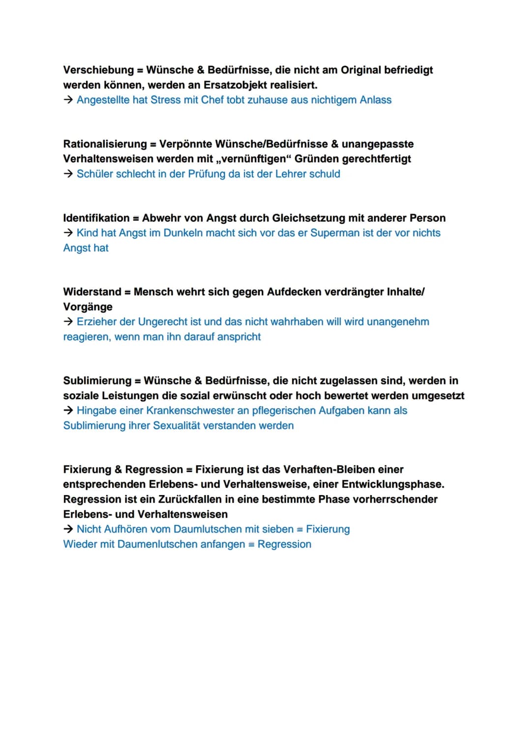 Grundformen der Angst
3 Grundformen der Angst:
Angst vor Realität → Ich fürchtet Konsequenzen der Außenwelt
→ Herr X, seit vielen Jahren ver