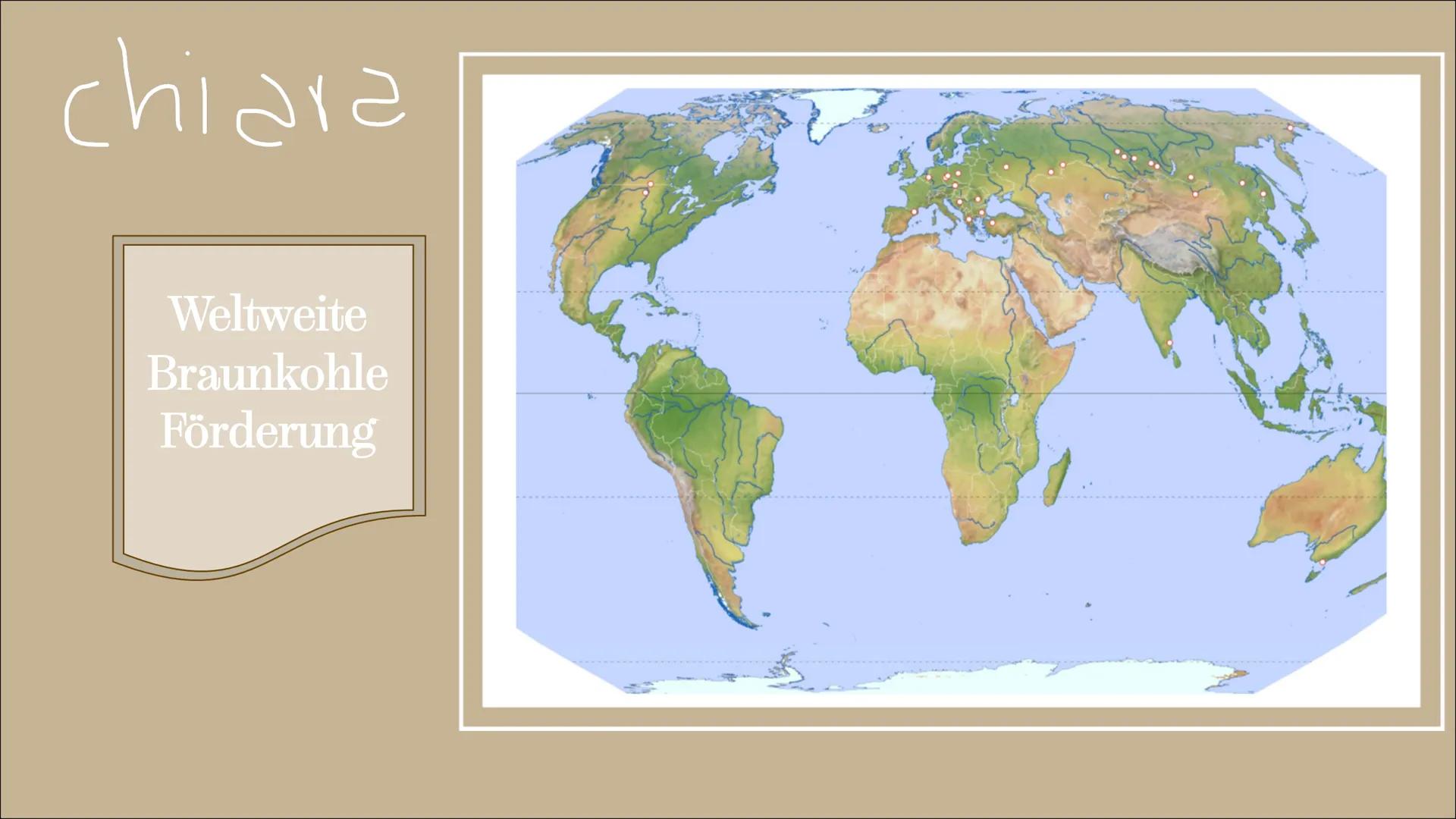 $\,Emi$

BRAUNKOHLE

Von Chiara, Samantha, Bahar und Emily Inhalt

chiara

- Allgemeine Informationen
- Entstehung von Braunkohle
- Braunkoh