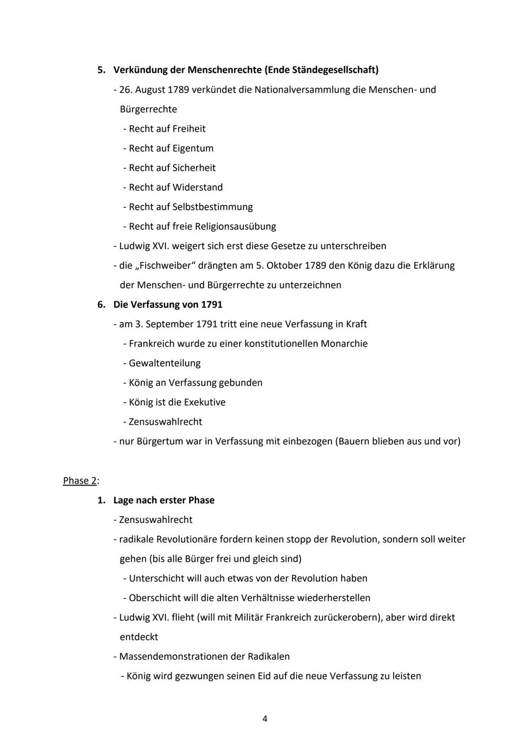 # Abitur Geschichte
Französische Revolution

Gründe: Vorgeschichte:
- Herrschaftsform Monarchie/Absolutismus = ein von Gott eingesetzter Kön