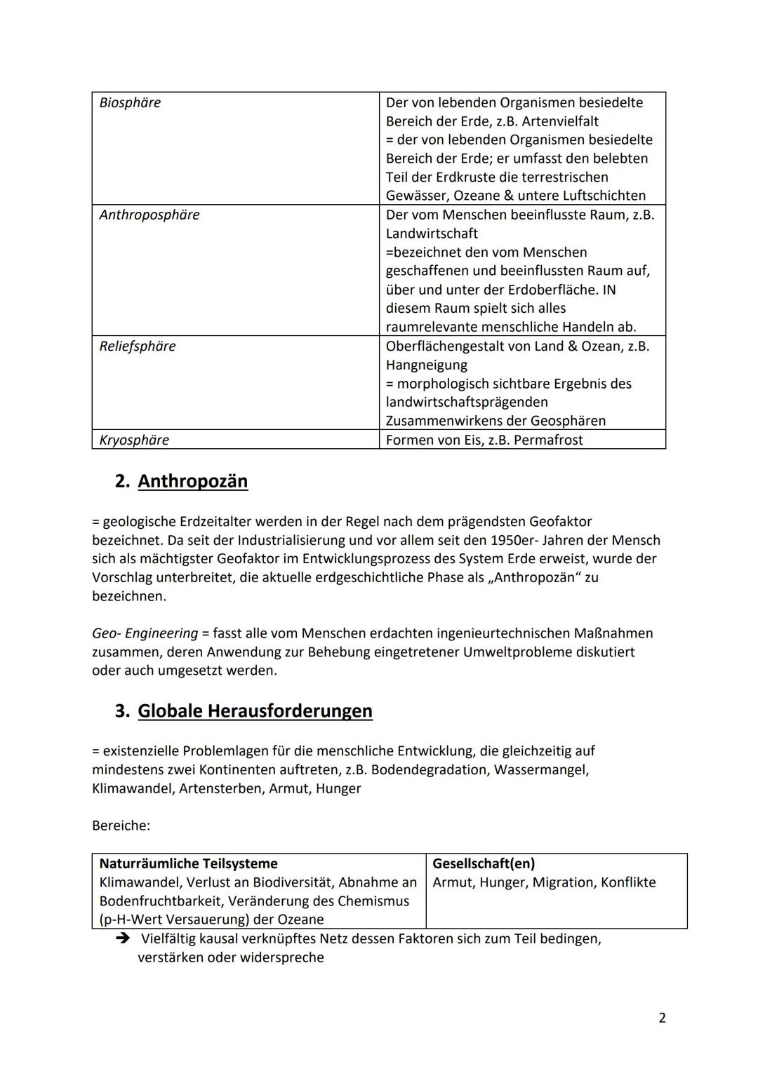 1. Geosphären
Hydrosphäre
Atmosphäre
Lithosphäre
Pedosphäre
Hydrosphäre
Hydrosphäre
Geographie Klausur Nr.1
Pedosphäre
Atmosphäre
Lithosphär