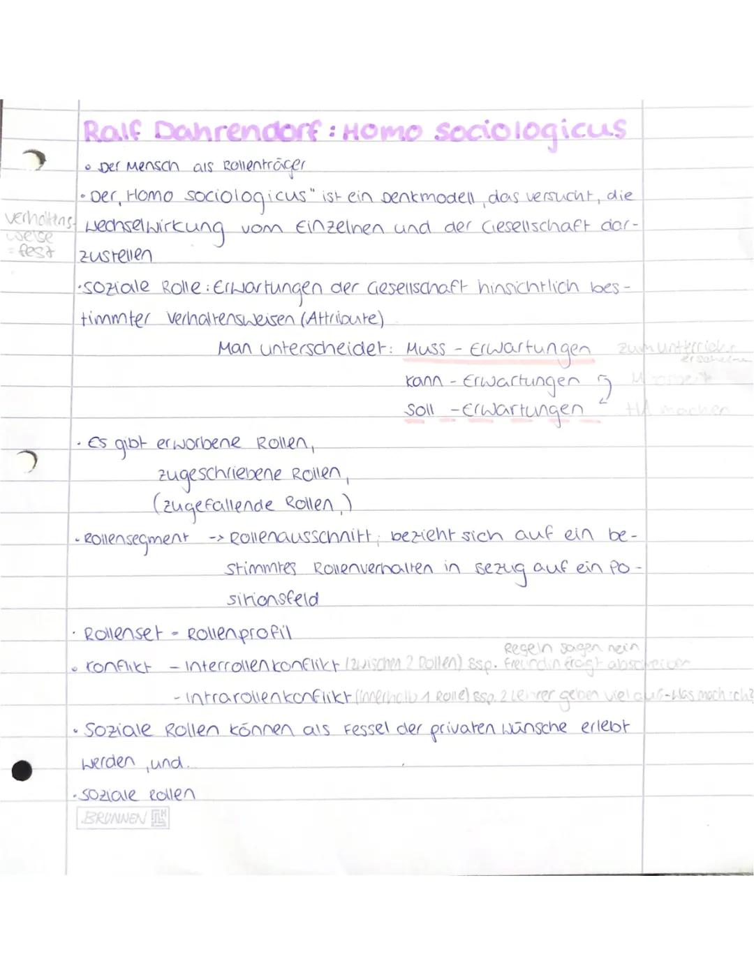 Dahrendorf Rollentheorie einfach erklärt - Homo sociologicus vs. Homo oeconomicus und mehr