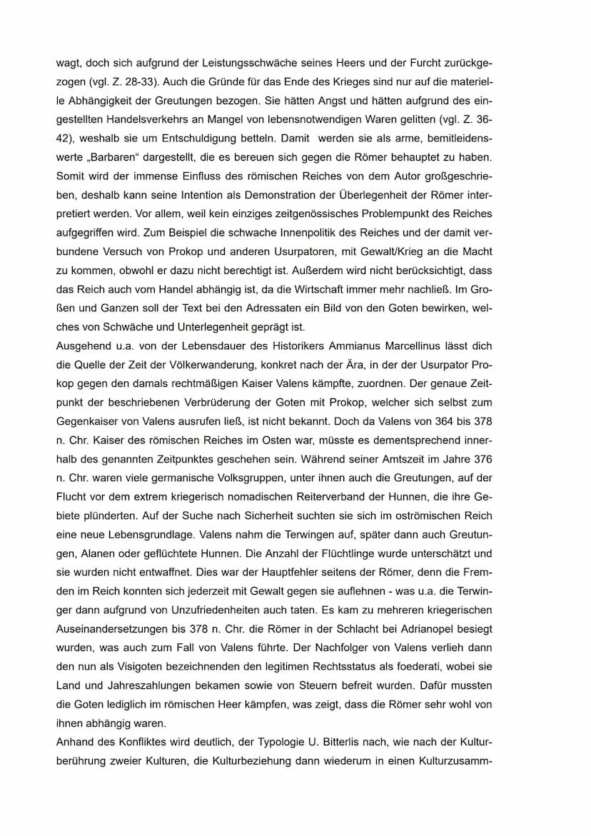 Schriftliche Quellen interpretieren
27.04.2021, Ge/OS
S. 36/37, M2
Der spätantike Geschichtsschreiber Ammianus Marcellinus (ca. 330-395/400 