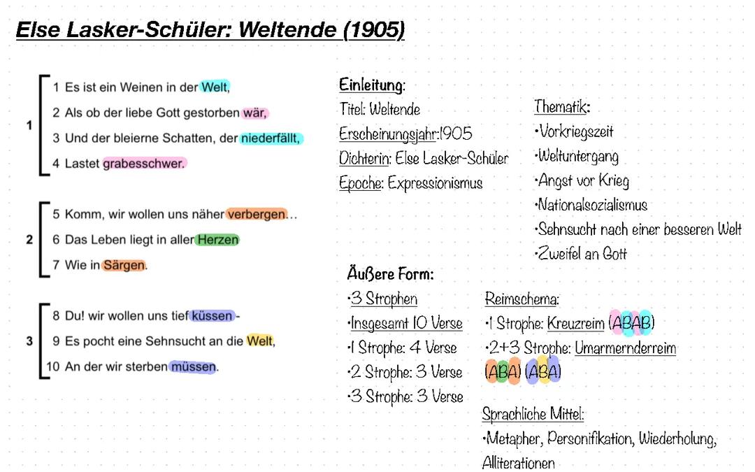 Gedichtsanalyse 