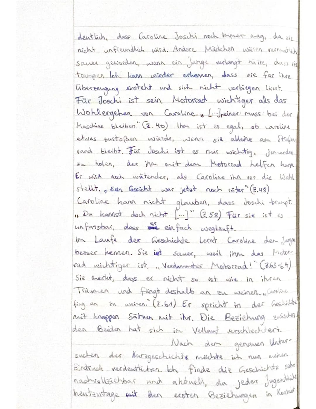 Bewertungsbogen - Beispiellösungen (KA Nr. 2 im Fach Deutsch, Jg. 9, EK)
Thema: Miteinander, gegeneinander - Konflikte erkennen und Kurzgesc