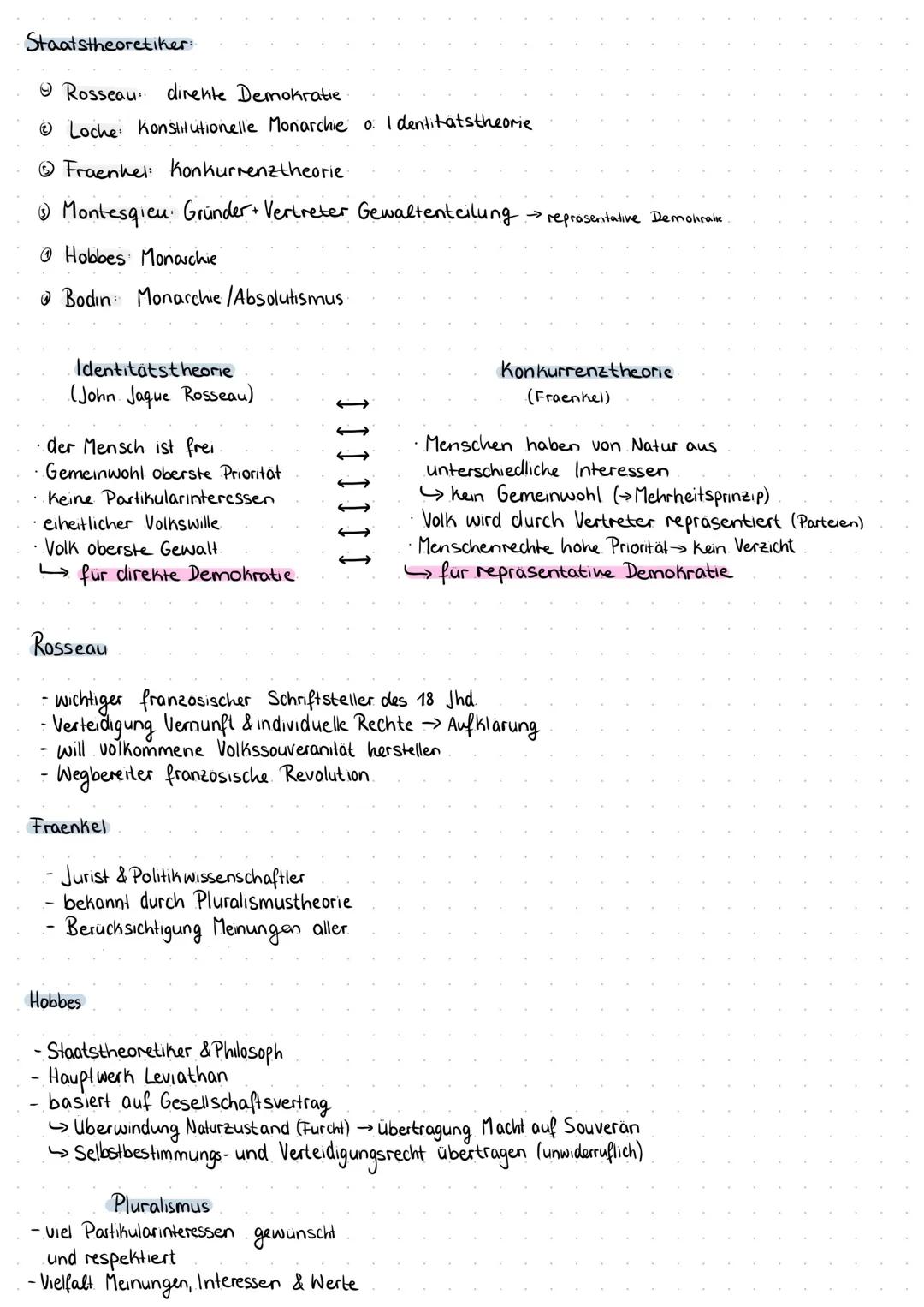 Herrschaftsform., in der das Volk die Herrschaftsgewalt ausübt/mitentscheidet
Gewaltenteilung:
Demokratie
Staat Kann Macht nicht unkontrolli