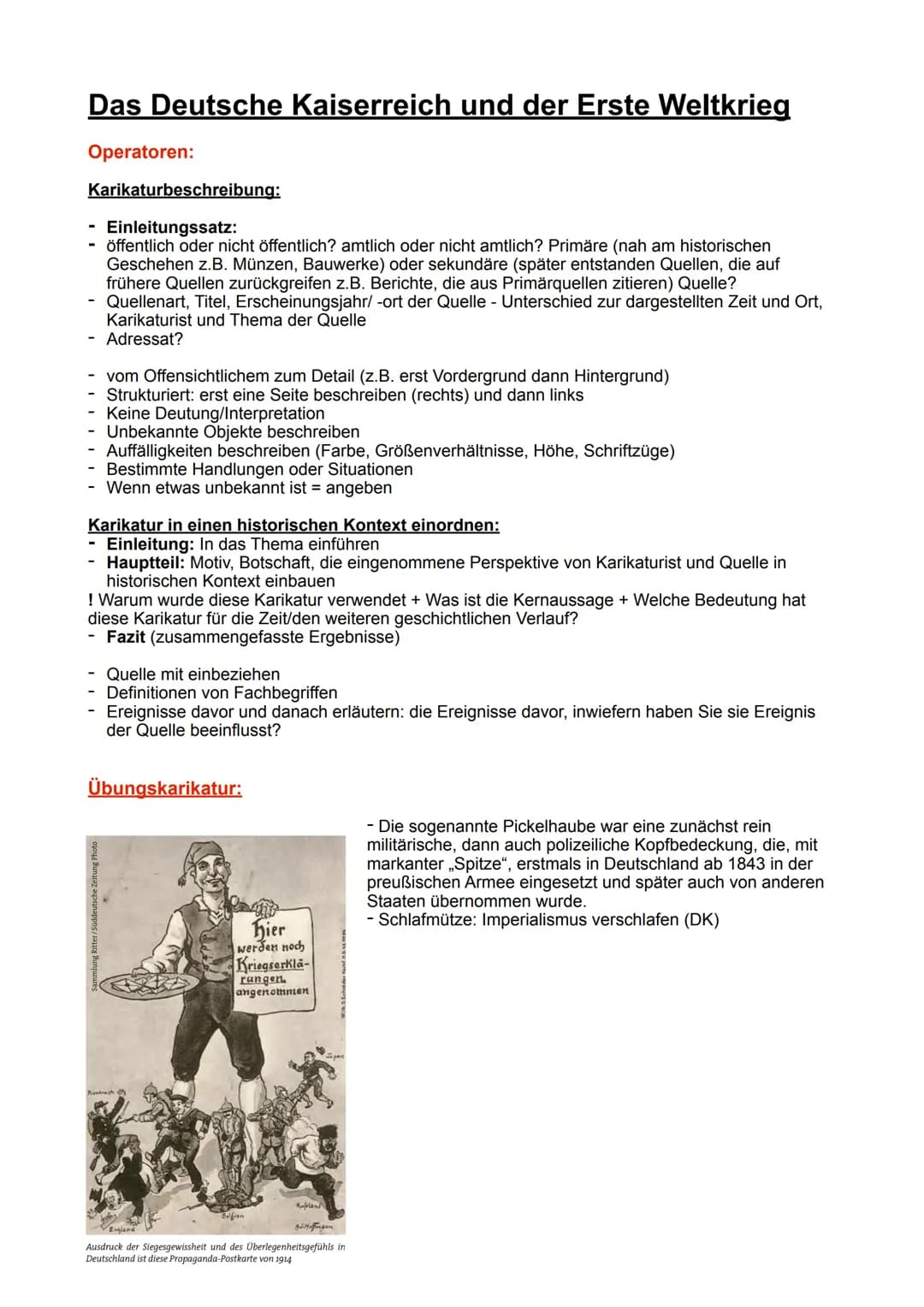 Das Deutsche Kaiserreich und der Erste Weltkrieg
Operatoren:
Karikaturbeschreibung:
Einleitungssatz:
öffentlich oder nicht öffentlich? amtli