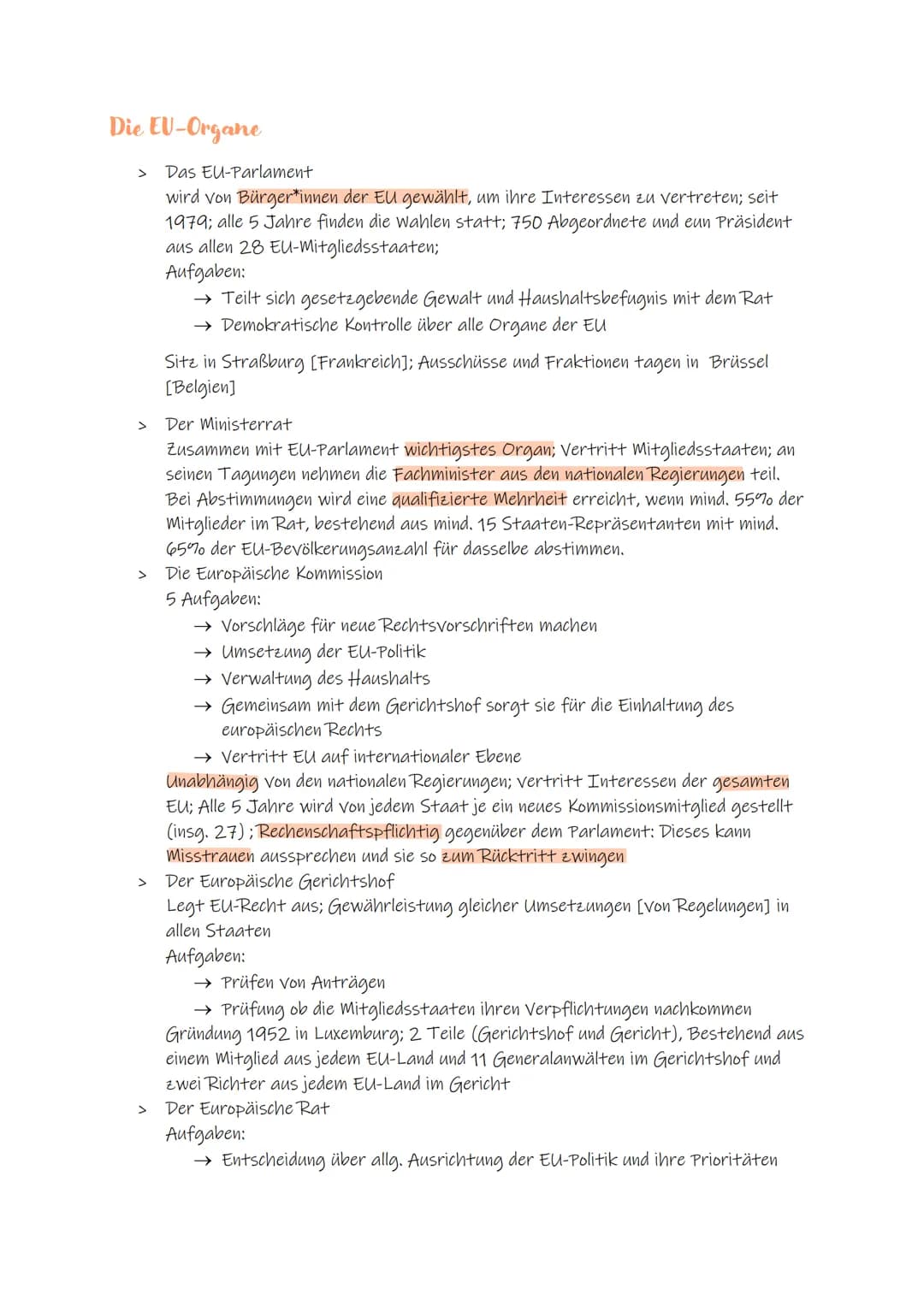 Die Europäische Union
Bestehend aus [aktuell] 27 Mitgliedsstaaten
Geschichte und Entstehung der EU:
1952,EGKS" (Europäische Gemeinschaft für