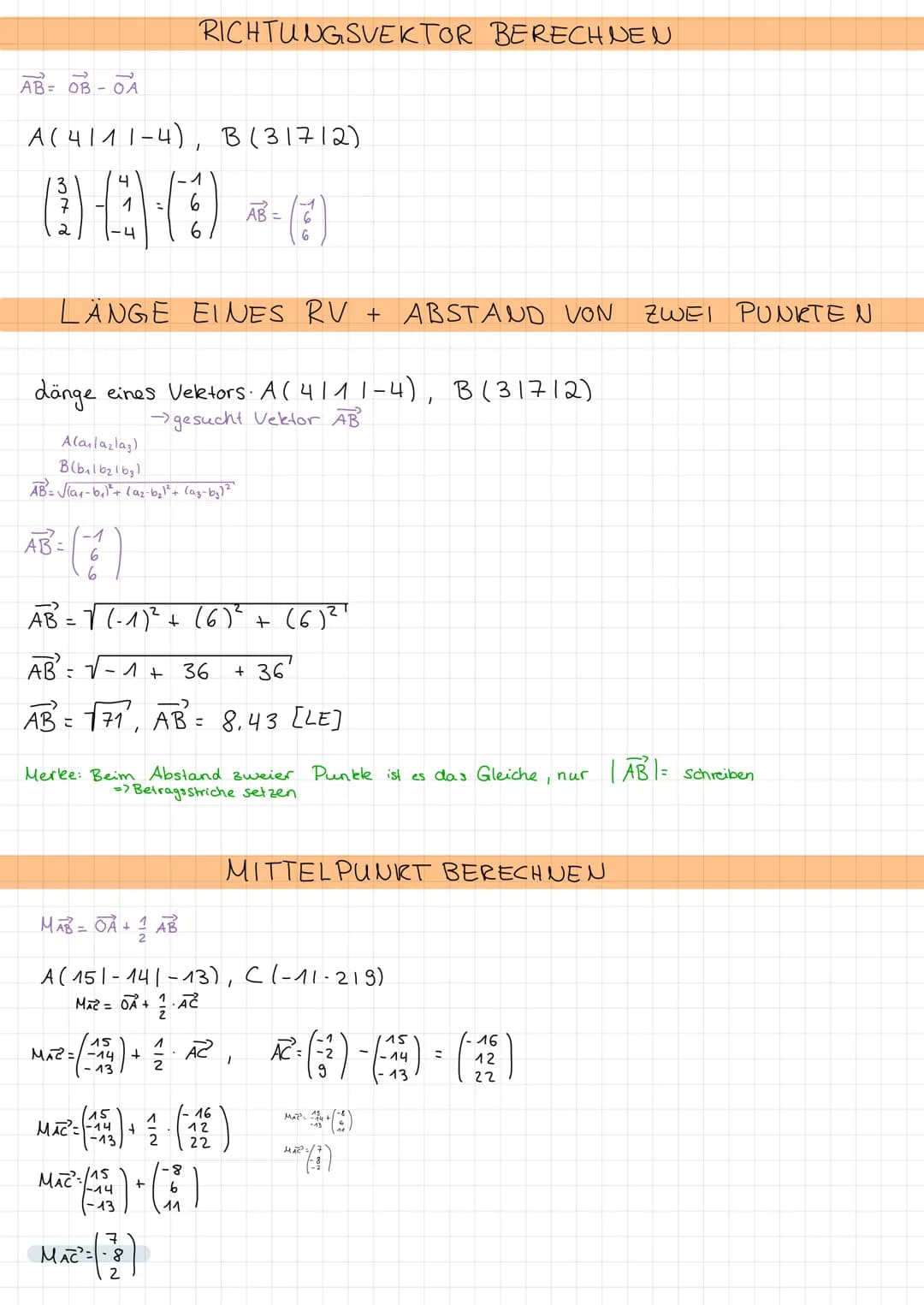 SCHNITTPUNKT VON ZWEI GERADEN
OA+ZAB
OA+ AB
1. Gleichung
2. Gleichung
** =( 2 ) + ( 21 )
³x²= ( ³ )+ $(1)
(8)+(2) - (3) () |--A)
r 8 I
(+0)-