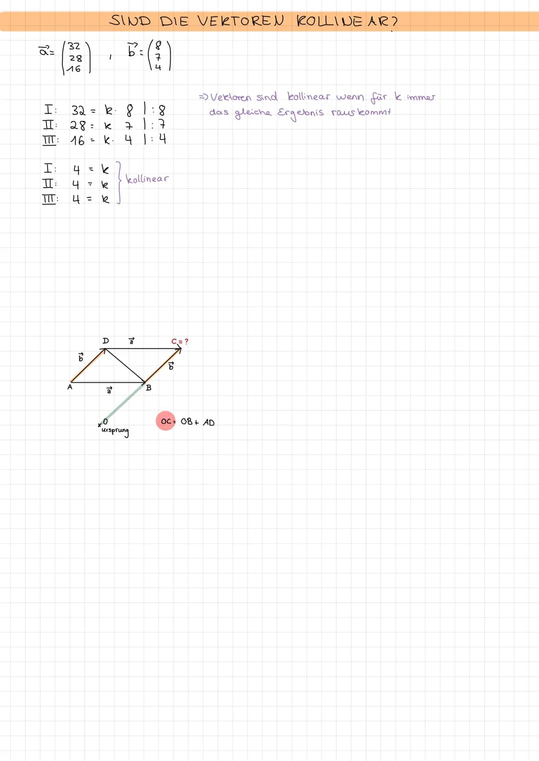 SCHNITTPUNKT VON ZWEI GERADEN
OA+ZAB
OA+ AB
1. Gleichung
2. Gleichung
** =( 2 ) + ( 21 )
³x²= ( ³ )+ $(1)
(8)+(2) - (3) () |--A)
r 8 I
(+0)-