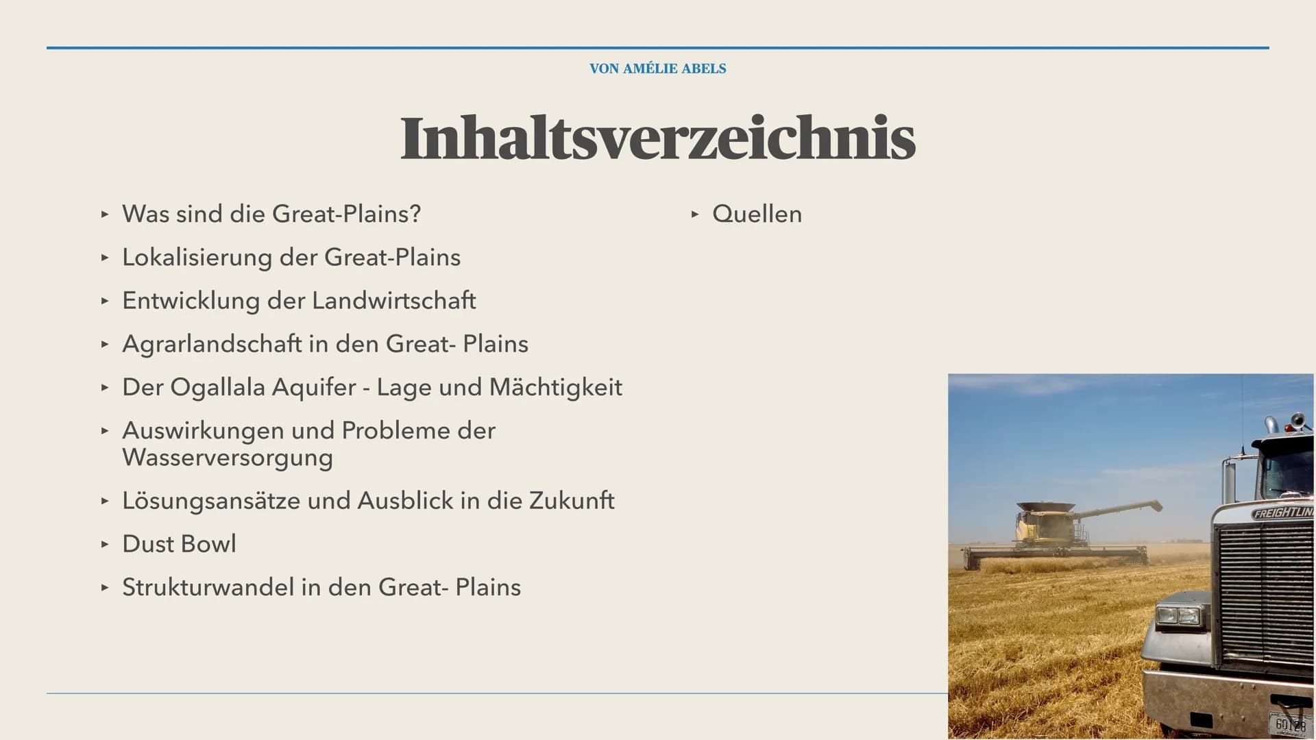 VON AMELIE ABELS
Bewässerungslandwirtschaft als Auslöser tief greifender
agrarstruktureller Prozesse - die Great Plains (USA)
Strukturwandel