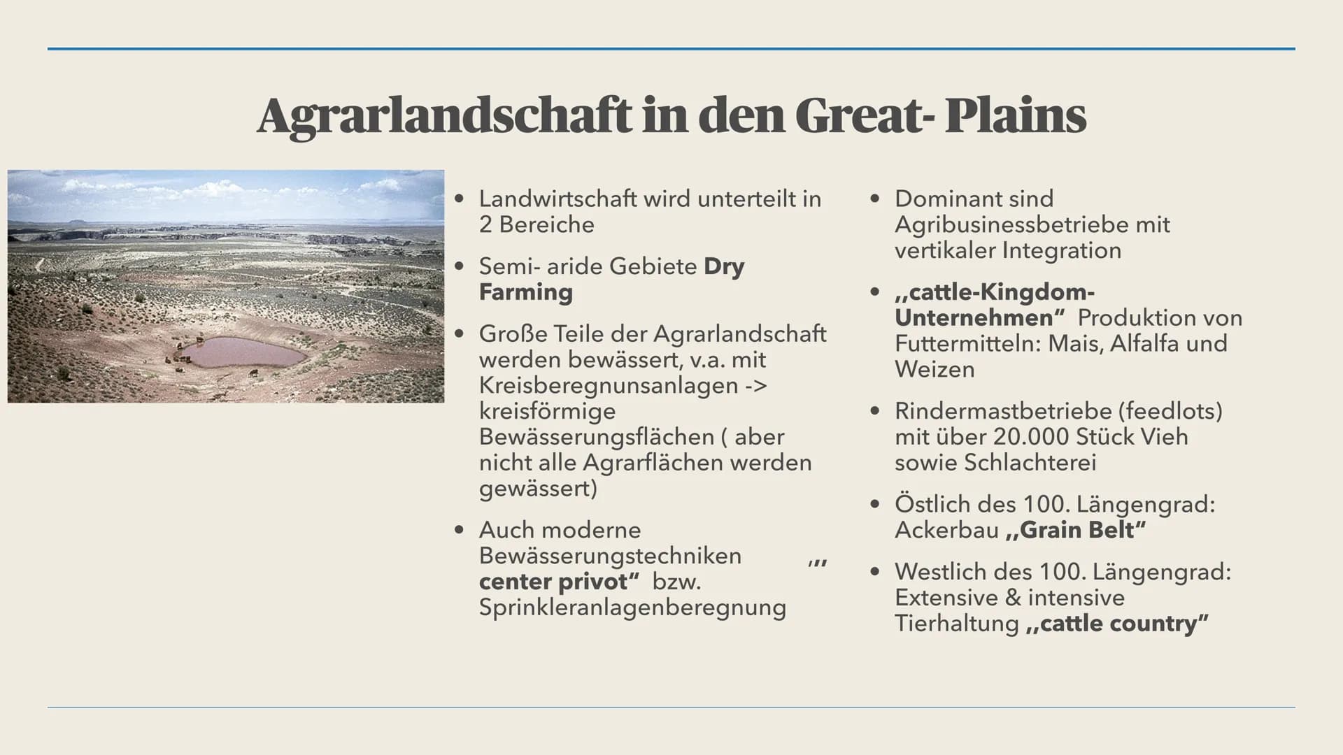 VON AMELIE ABELS
Bewässerungslandwirtschaft als Auslöser tief greifender
agrarstruktureller Prozesse - die Great Plains (USA)
Strukturwandel