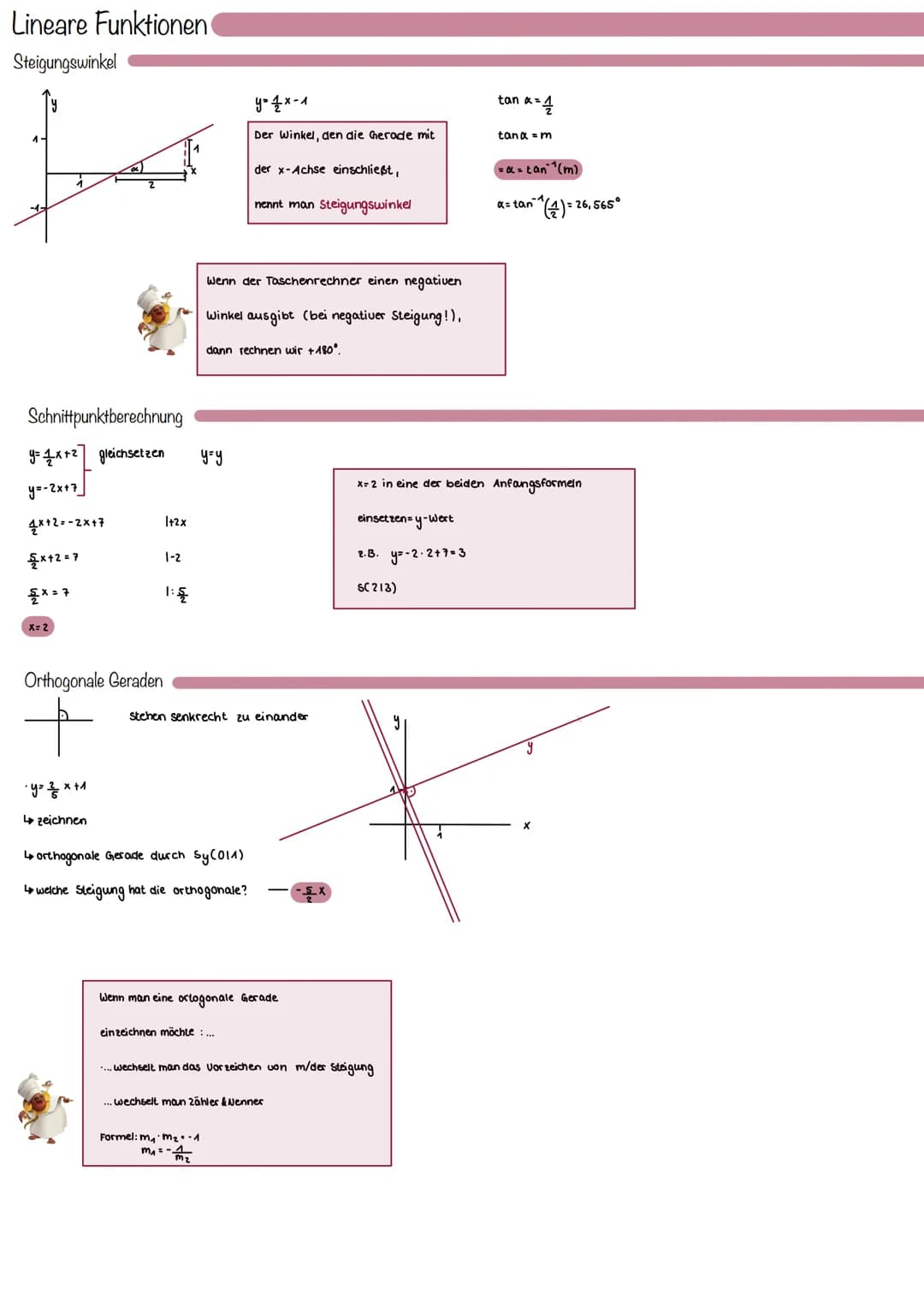 Funktionen
Was ist eine Funktion ?
Allgemeine Definition
Eine Zuordnung, bei der jedem
x-Wert ein y-Wert zugeordnet wird.
Lineare Funktionen
