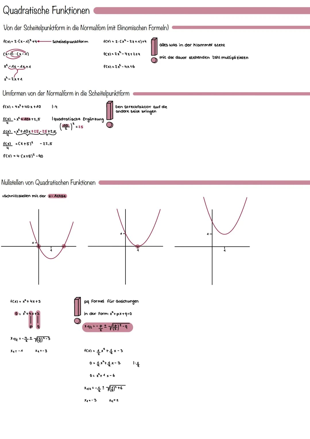 Funktionen
Was ist eine Funktion ?
Allgemeine Definition
Eine Zuordnung, bei der jedem
x-Wert ein y-Wert zugeordnet wird.
Lineare Funktionen