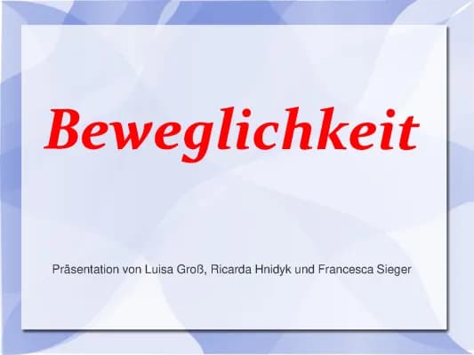 Know Beweglichkeit  thumbnail