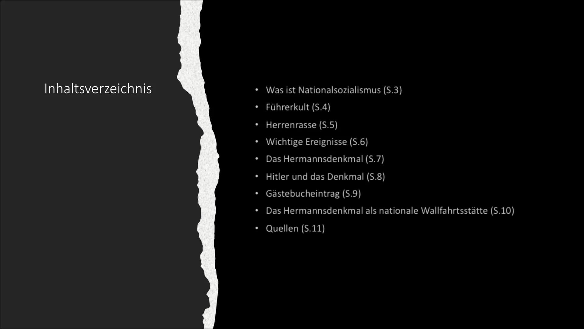 Talle
Nationalsozialismus
&
das Hermannsdenkmal
Von Lotti Inhaltsverzeichnis
●
Was ist Nationalsozialismus (S.3)
Führerkult (S.4)
Herrenrass
