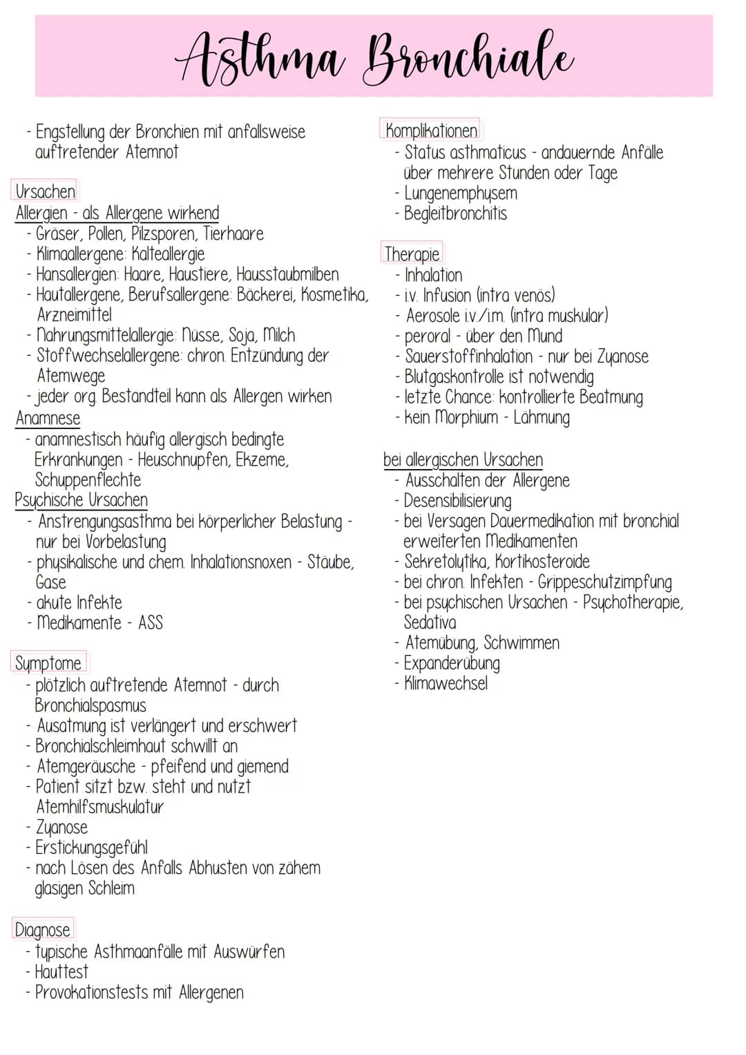 Anatomie
über das Atmungssystem vollzieht sich der
Gasaustausch:
> Transport von 0₂ aus der Luft in das Blut und
> Transport von CO₂ aus dem