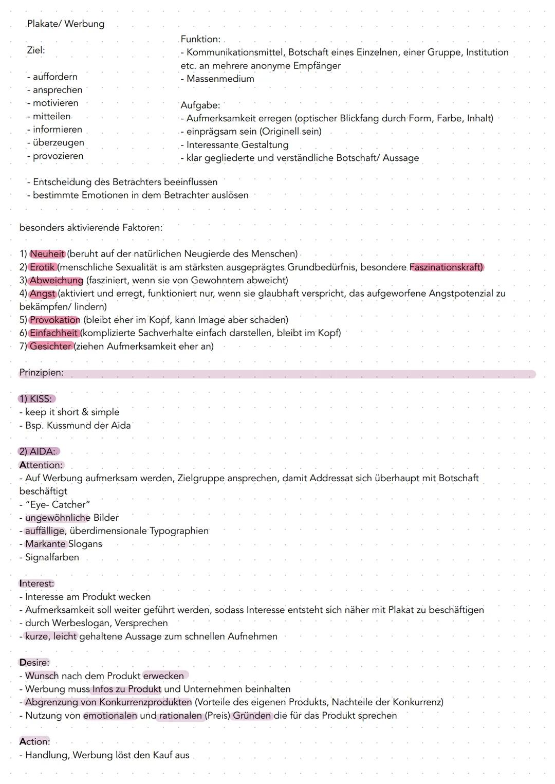 Plakate/ Werbung

Ziel:
- auffordern
- ansprechen
- motivieren
- mitteilen
- informieren
- überzeugen
- provozieren

Funktion:
- Kommunikati