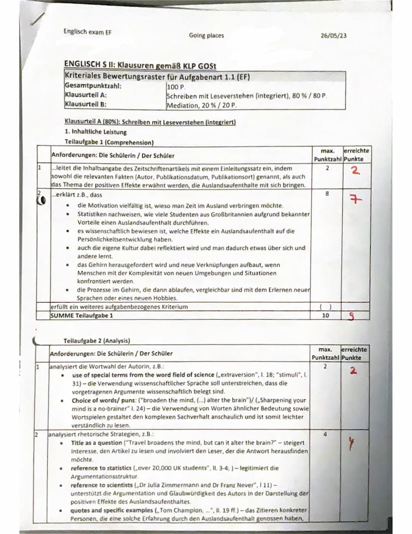 Englisch exam EF
Part A - Reading and writing
Travel hroadano st
Infand
5
Aum
10
statistic
15
20
Comparative
30
I
40
Going places
Thelon.com