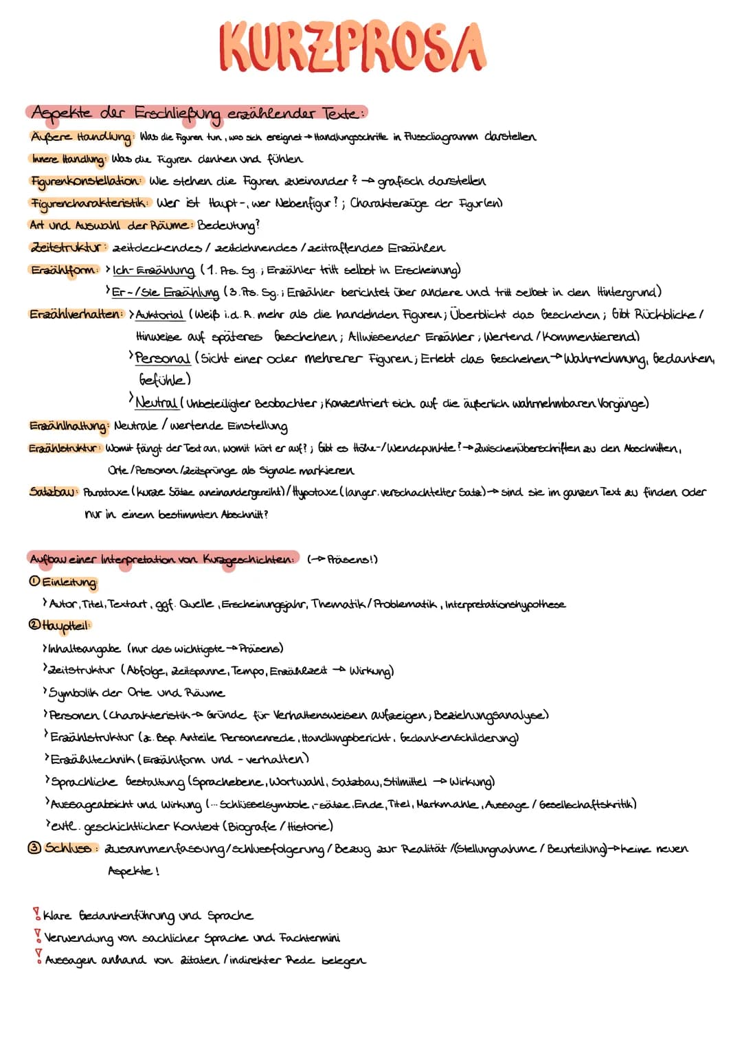 
<h2 id="aspektedererschlieungerzhlendertexte">Aspekte der Erschließung erzählender Texte</h2>
<h3 id="uerehandlung">Äußere Handlung</h3>
<u