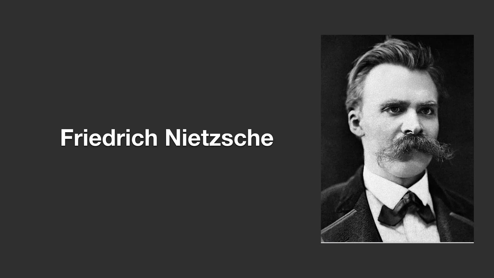 Friedrich Nietzsche ●
●
Seine Gottesvorstellung
• Seine Religionskritik
●
●
• Der Übermensch
●
Wer war Friedrich Nietzsche
●
Inhaltsverzeich