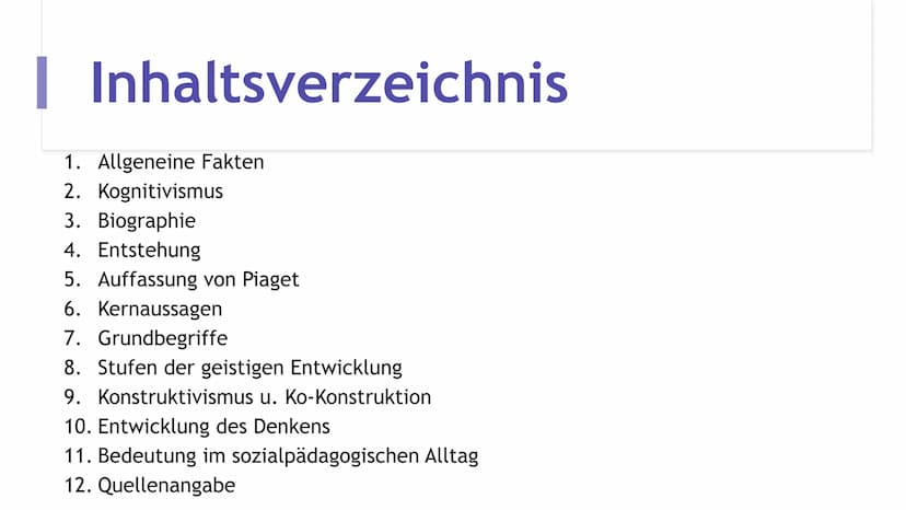 Jean
Piaget
"Gigant der
Entwicklungspsychologie" | Inhaltsverzeichnis
1. Allgeneine Fakten
2. Kognitivismus
3. Biographie
4. Entstehung
5. A