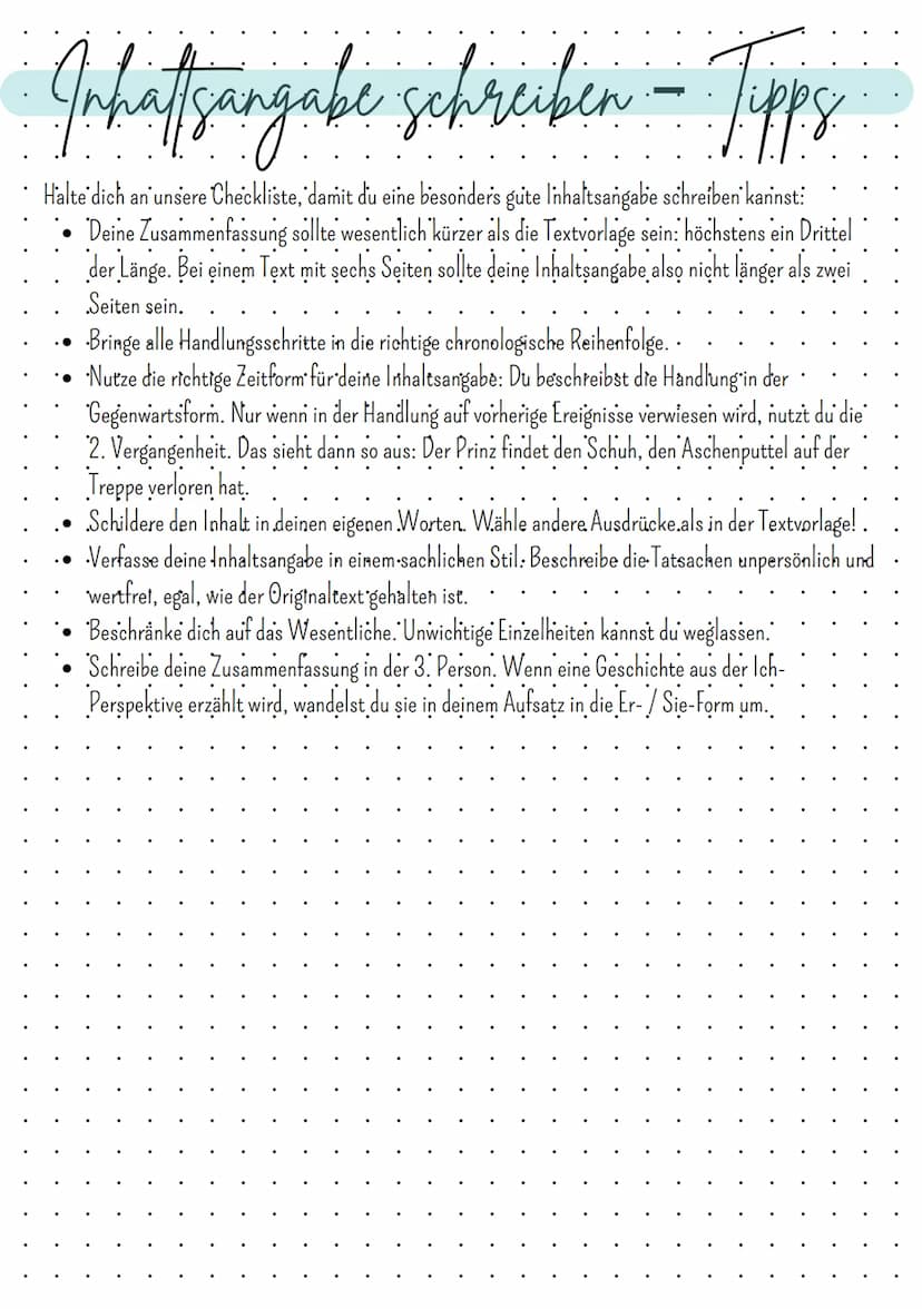 Inhaftsangabe schreiben.
Eine Inhaltsangabe ist eine kurze Zusammenfassung eines Textes, Films oder Theaterstücks. Auch Inhaltsangaben
von K