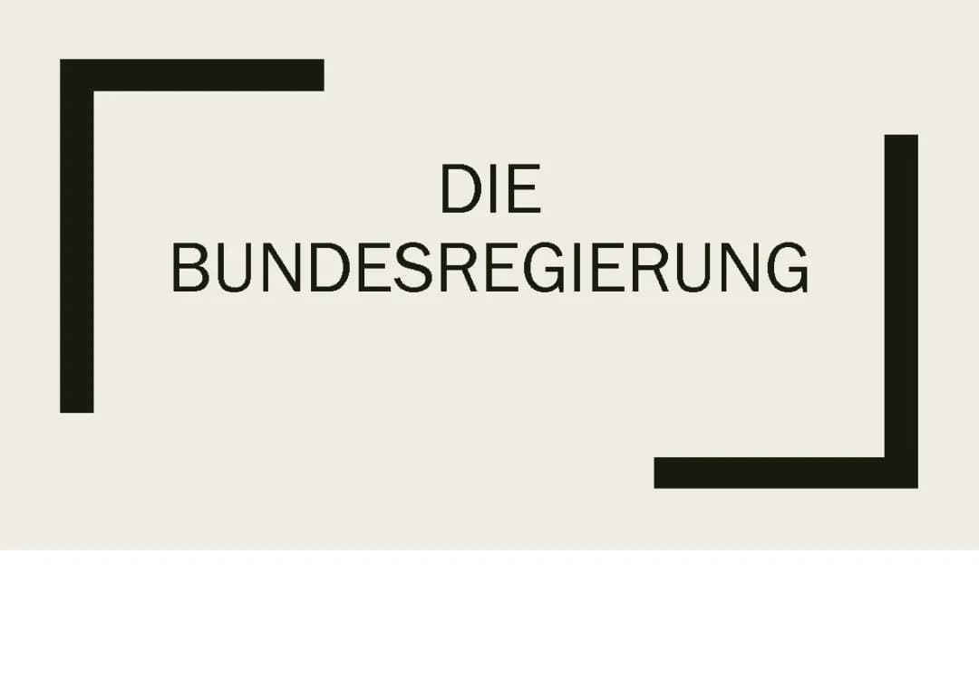 Die Bundesregierung 