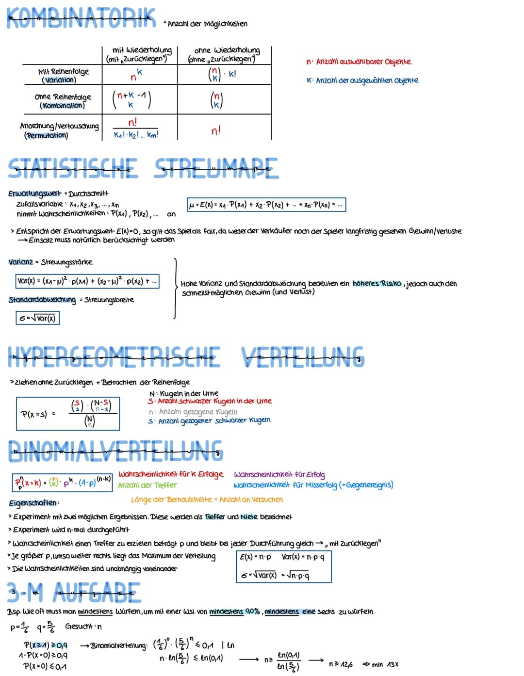 GRUNDLAGEN
2= Ergebnismenge → alle Möglichkeiten
X: Ergebnis: ein möglicher Ausgang
A Ereignis: Teilmenge der Ergebnismenge
A Gegenereignis: