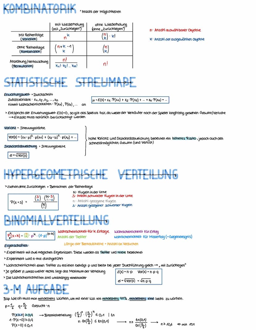 GRUNDLAGEN
2= Ergebnismenge → alle Möglichkeiten
X: Ergebnis: ein möglicher Ausgang
A Ereignis: Teilmenge der Ergebnismenge
A Gegenereignis: