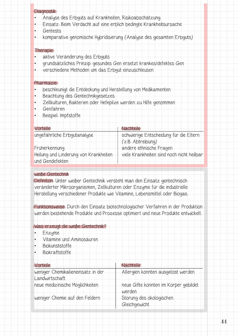 Molekularbiologische
Verfahren und
Gentechnik
3.1 Werkzeuge und Verfahren der Molekularbiologie
3.2 Prinzip und Verfahren des genetischen Fi
