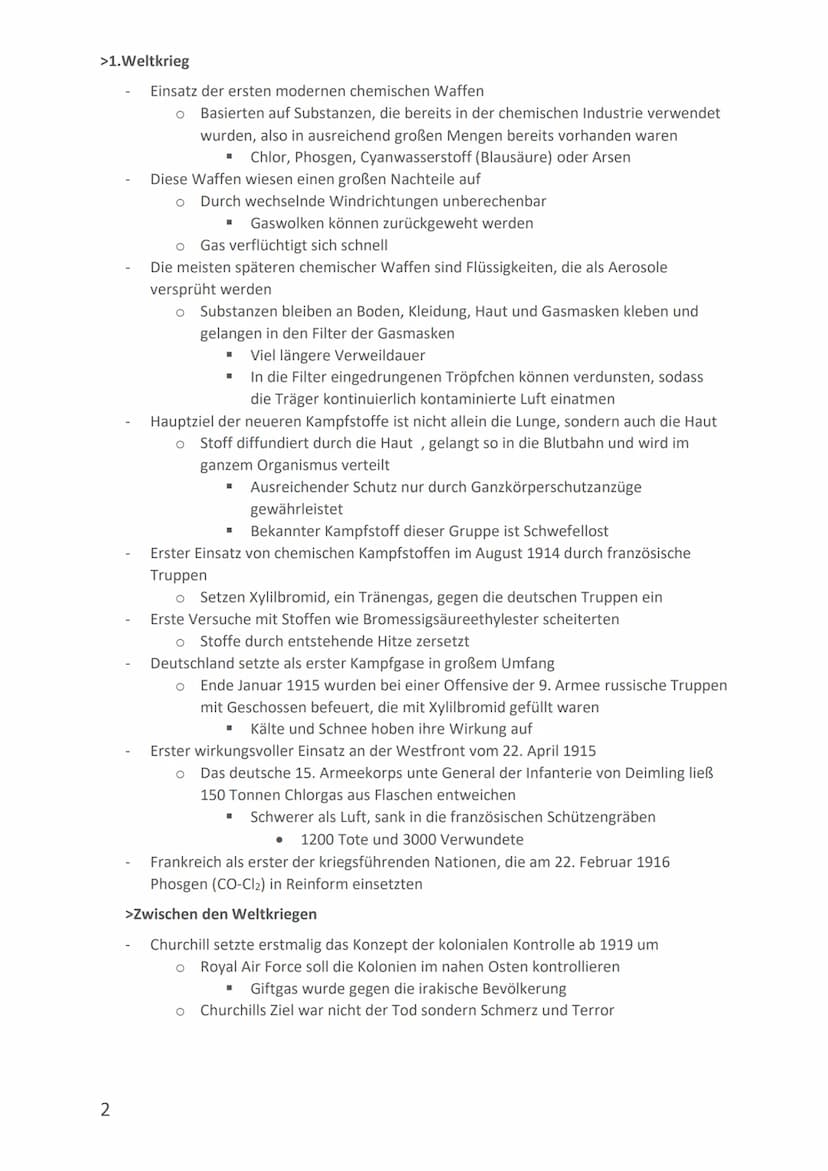 Fazit
Materialien
Todesursache oder
Verletzung
Opfer
Preis
Wirkung
Biologische Waffe
Effektivität
Bakterien oder Viren
Krankheit
Kein direkt